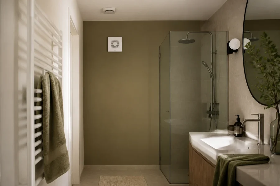 Illustratieve omgeving bij Een badkamer zonder raam goed ventileren
