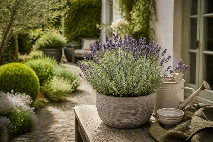Illustratieve omgeving bij Lavendel in een pot verzorgen van voorjaar tot winter