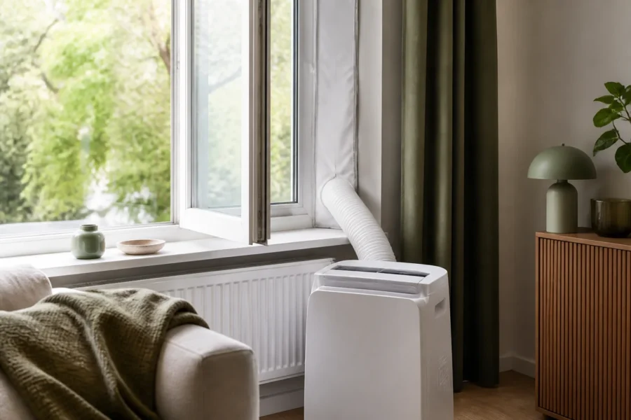 Illustratieve omgeving bij Raamafdichting voor een mobiele airco kiezen