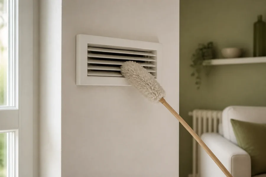 Illustratieve omgeving bij Ventilatieroosters schoonmaken zonder de luchttoevoer te blokkeren