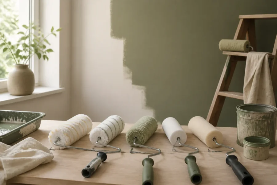 Illustratieve omgeving bij Welke verfroller past bij jouw muur?