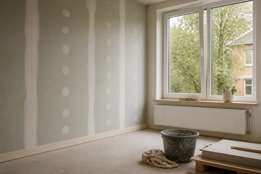 Illustratieve omgeving bij Vocht na een verbouwing, wanneer kun je verder afwerken?