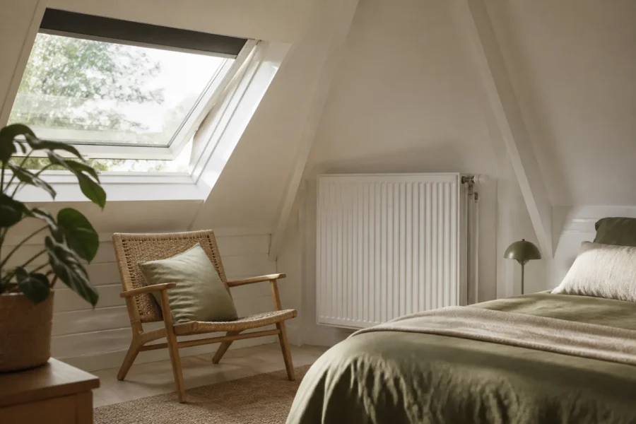 Illustratieve omgeving bij Een zolderkamer koel houden op warme dagen
